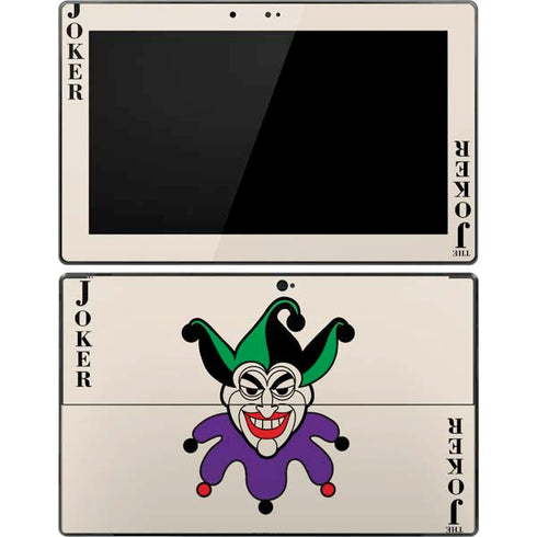 DC Comics The Joker Calling Card Surface Pro Tablet Skin